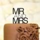 Mr and Mrs Cake Topper Contemporary 