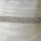 Striped Beadwork Wedding Sash/Belt,Bridal Sash,Rhinestone Sash,Beaded Sash, Satin Wedding Sash