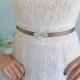 Bridal Waist Belt - Mocha Brown Belt - Wedding Accessories - Bridesmaids Belt - Bridal Accessories - Stretch Belt - Sash Belt