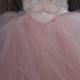 Blush Pink  Flower Girl Dress.... Flower Girl Tutu Dress.... Tulle Dress
