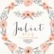 Watercolor blush pink wreath, juliet roses, ranunculus, peony, wedding flowers, bouquet florals, clip art, vintage invite, diy invitation