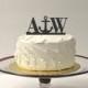 Personalized Anchor Monogram Wedding Cake Topper with YOUR Initials Acrylic Beach Themed Cake Topper Nautical Cake Topper Anchor Cake Topper