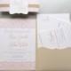 Wedding Invitation Pocketfold Suite, Elegant Lace - Sample