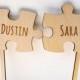 Puzzle Cake Topper, Two Puzzle Pieces Wedding Cake Toppers, Rustic Wooden Cake Topper, Personalized Cake Topper