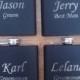 5 Personalized Flasks  -  Great gift for Groomsmen, Best Man, Father of the Groom, Father of the Bride