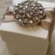 Glittering Diamante Cluster Decorated Wedding Favour. Bespoke. Various Colour Options