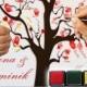 Geschenk fürs Brautpaar: Fingerabdruck-Baum