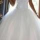 2015 New Arrival Sexy Bateau Capped Ball Gown Wedding Dresses Beaded Applique Fluffy Tulle Wedding Gowns Princess Ball Gown Wedding Dress, $142.83 