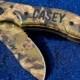 EIGHT - 8 - Custom Engraved Camo Hunting Knife - Personalized Knives - Great Gifts for Groomsmen!
