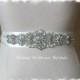 SALE ~ Rhinestone Crystal Pearl Bridal Sash, Pearl Crystal Wedding Dress Belt, Wedding Sash, No 4060S1.5, Wedding Accessories, Belts, Sashes