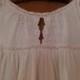 80s white cotton lacy maxi night dress / summer dress
