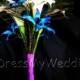 Calla lily galaxy orchid bouquet with peacock feathers, real touch calla lilies, artificial bouquet