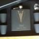 6 Personalized Tuxedo Black Flask Gift Sets  -  Great gifts for Best Man, Groomsmen, Father of the Groom, Father of the Bride