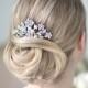 Bridal Hair Comb,  Wedding Head Piece,  Crystal and Pearl Haircomb, Wedding Hair Accessory