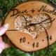 Rustic wedding ring bearer pillow holder wooden fall country forest