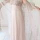 Reserved for Chris-1950s-Early 60s Chiffon and Lace Peignoir Set, Soft Dusty Rose/Taupe Nightgown & Matching Robe, Lingerie, Negligee