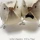 RESERVED - Wedding cake topper love birds - Burlap beige cotton