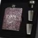 Camping Wedding - 9 Personalized Groomsmen Gift Flask Sets