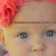 Coral headband baby headband flower girl headband coral Girl headband, Infant headband Elastic lace headband Satin headband coral wedding