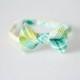 Baby Bow Tie - Aqua, Teal, and Yellow Plaid - Boys Bowtie