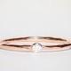 Thin Rose Gold Ring -Birthstone Ring - Personalized Bridesmaids Gifts - Stackable Rings Birthstone- Dual Birthstone Ring