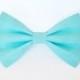 Aqua blue bow tie - cat bow tie, dog bow tie, collar attachment
