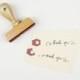 Calligraphy Thank You Stamp - rubber stamp - hand lettered thank you stamp with scrolls - thanks stamp - ready to ship - k0016