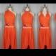 FREE BANDEAU knee length Short Bridesmaid Convertible Dress Orange Infinity Dress Multiway Dress Wrap dress