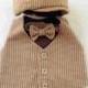 Hat vest tie set, Ring Bearer, Baby boy outfit, Baby vest set, Boys vest outfit, Brown vest set, Newsboy Ring Bearer, Page boy, Houndstooth