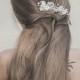 Wedding Hair Comb ,Pearl Hair Comb ,Bridal Hair Comb , Wedding Pearl Hairpiece, Floral Haircomb, Wedding Bridal Hair Accessories