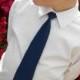 Navy Blue Tie - Skinny or Standard - Infant, Toddler, Boy