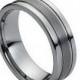 Tungsten wedding band  " FREE ENGRAVING ", MMTR028 Tungsten Carbide engagement ring