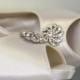 Wedding Shoes -- Ivory Peep Toe Wedding Shoes with Silver Rhinestone Adornment - CHOOSE YOUR COLOR