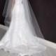 Aubrey** Cathedral Length Drop Veil, 110" Length, Bridal Veil, Wedding Veil, Ivory, White, Tulle