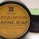 Men's Shaving Soap, Sandalwood Shave Soap, Gift for Dad, Groomsmen Gift, 6 Ounce Jar