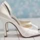 Wedding Shoes - Heel 3.5 Inches Custom Wedding Shoes - Choose From Over 150 Color Choices - Davids Bridal Colors Available - Bespoke Shoes