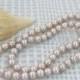 genuine 18inch 7-7.5mm aaa grade lavender akoya pearl necklace 14k moonlight clasp--wedding jewelry--pearl jewelry--fine gift