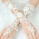 New Beautiful Bridal Accessories About 29cm Luxury Lace Flower Glove Hollow Long Bridal Gloves Wedding Dresses Accessories White And Ivory Online with $10.51/Pair on Hjklp88's Store 