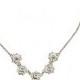 1928 Jewelry "Bridal Crystal" Silver-Tone Crystal Teardrop Y-Shaped Necklace, 16"