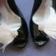 Bridal, feather, shoe, clips, Wedding, Accessory, Pink, Ivory, off, white, blush, antique, brides, feathered - PINK & WHITE Shoe Clips