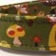 Dog Collars With Curb Appeal - Magic Mushroom Design - Adjustable Dog Collar Available In Four Sizes - Fashionable Dog Collars