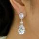 Wedding earrings,Bridal earrings,Crystal Bridal earrings,Wedding Bridal jewelry,Swarovski Crystal,Crystal Drop Bridal Earrings,Stud,ARIA