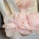 Shoe Clips - Pink Chiffon flowers- set of 2- womens shoe clips, bridal, wedding, flowergirl, accessory