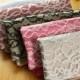 6 Bridesmaid Clutches - Lace Wedding Clutch - Pick Your Own Fabric and Lace