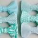 The Beau- men's mint collection freestyle bow ties- comes with "tying instructions"