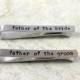 Father of the Bride Tie Clip and Father of the Groom Tie Clip / Free Shipping / Groomsmen / Wedding Gift / Men's Tie Bar Wedding Gift