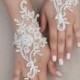 Ivory Wedding Glove, ivory lace gloves, glove Fingerless Glove