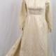 50s Wedding Dress * 1950s Ivory Wedding Dress * Brocade Wedding Dress * 50s Bridal Dress * 1950s Ivory Bridal Dress * Alfred Angelo