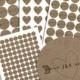 Personalized Wedding Brown Kraft Stickers, Seals for Invitations & Showers Favors, Envelope Seals, Address Labels and more (L001)