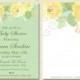 Flower Garden Baby Shower Invitation Party Spring Summer Floral Green Boogie Bear Invitations Laura Theme Paperless Printable Printed